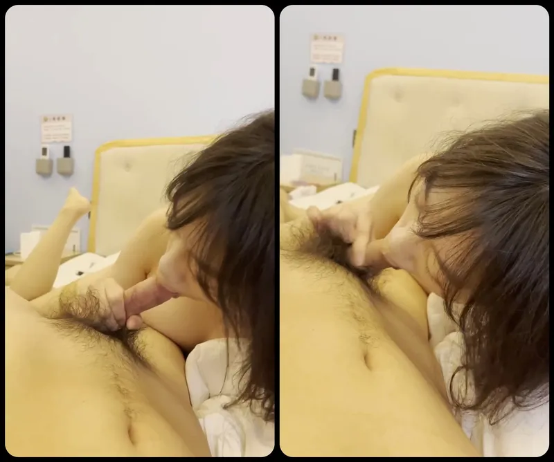 Em người yêu ngoan mút láp chuối bự của anh